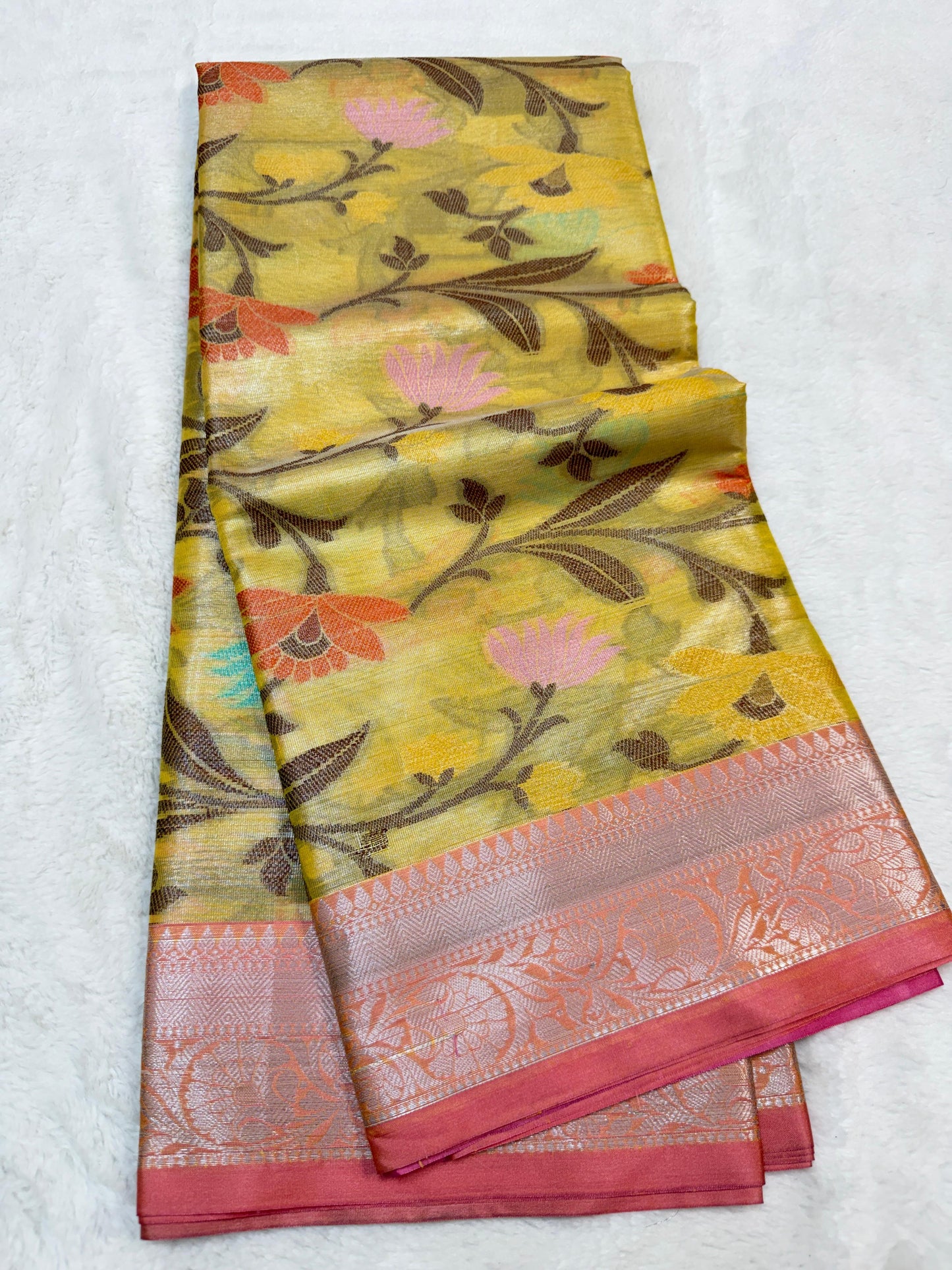 Soft Tissue Silk Premium Banarasi Saree