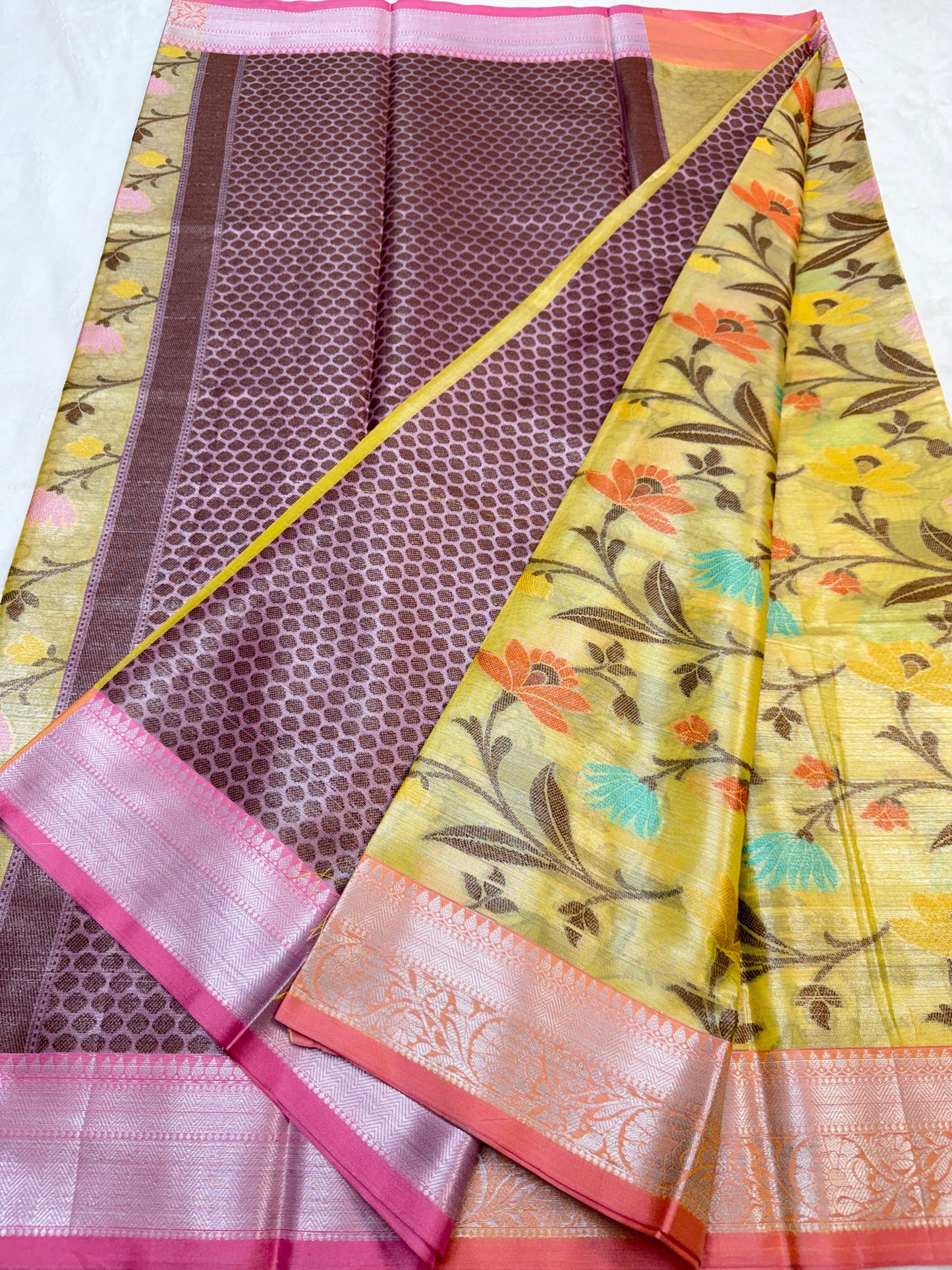 Soft Tissue Silk Premium Banarasi Saree