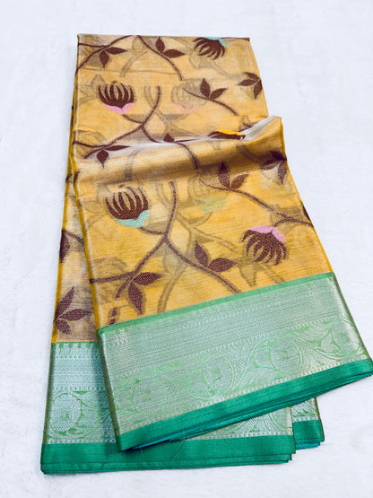 Soft Tissue Silk Premium Banarasi Saree