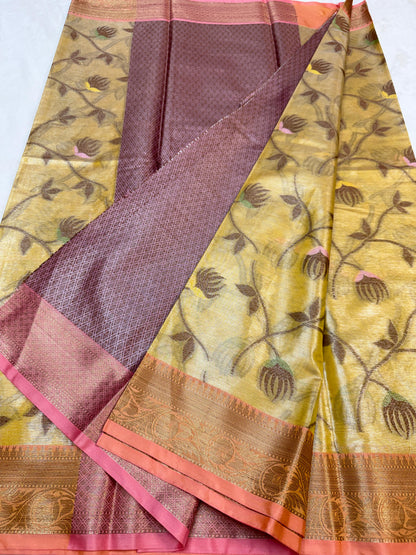 Soft Tissue Silk Premium Banarasi Saree
