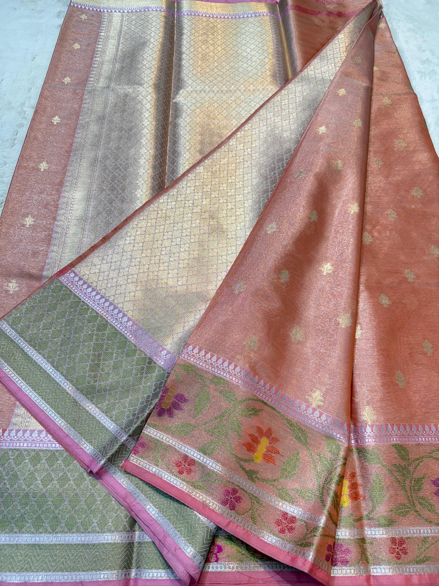 Tissue Paithani Border Premium Banarasi Saree