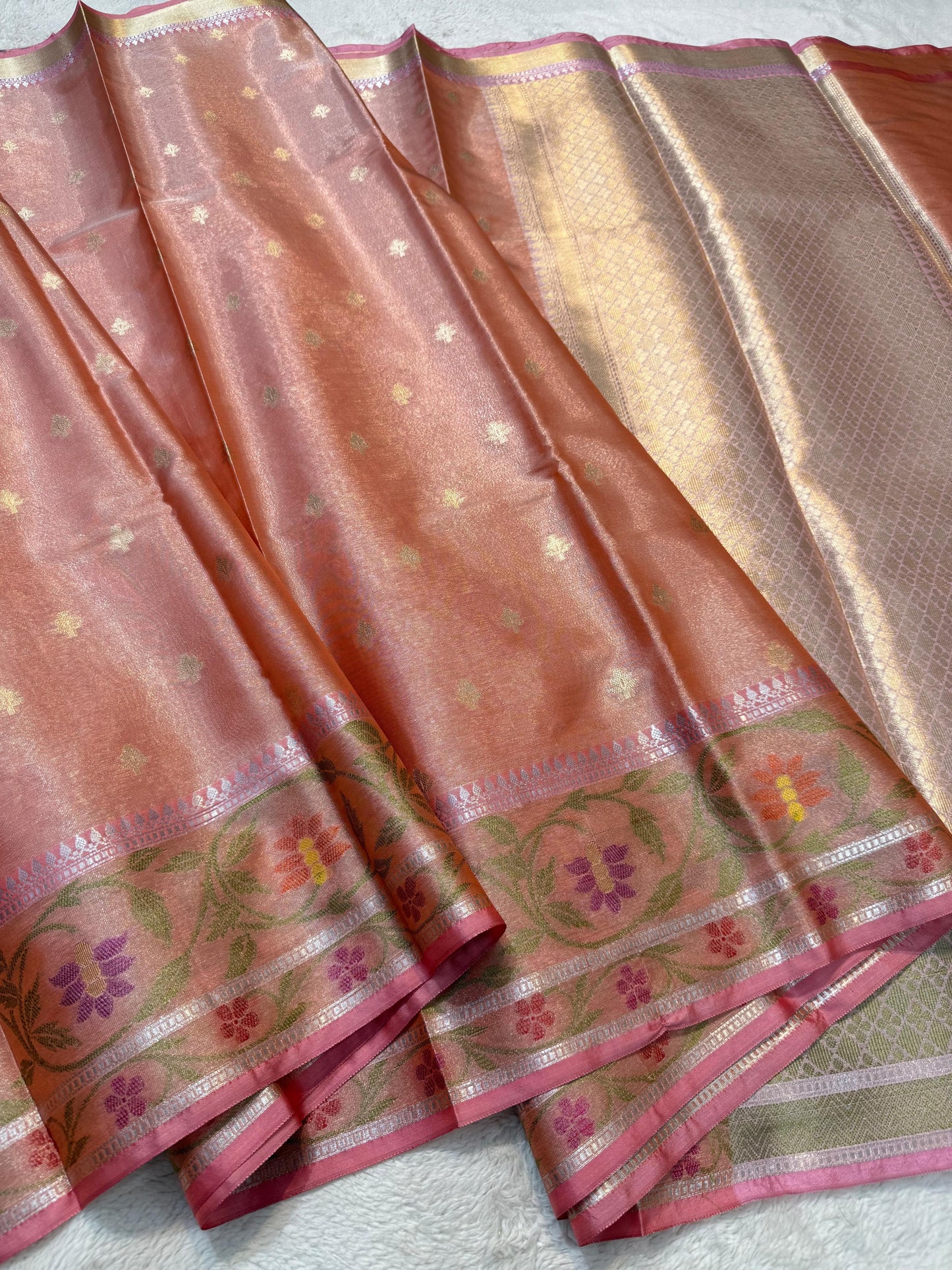 Tissue Paithani Border Premium Banarasi Saree