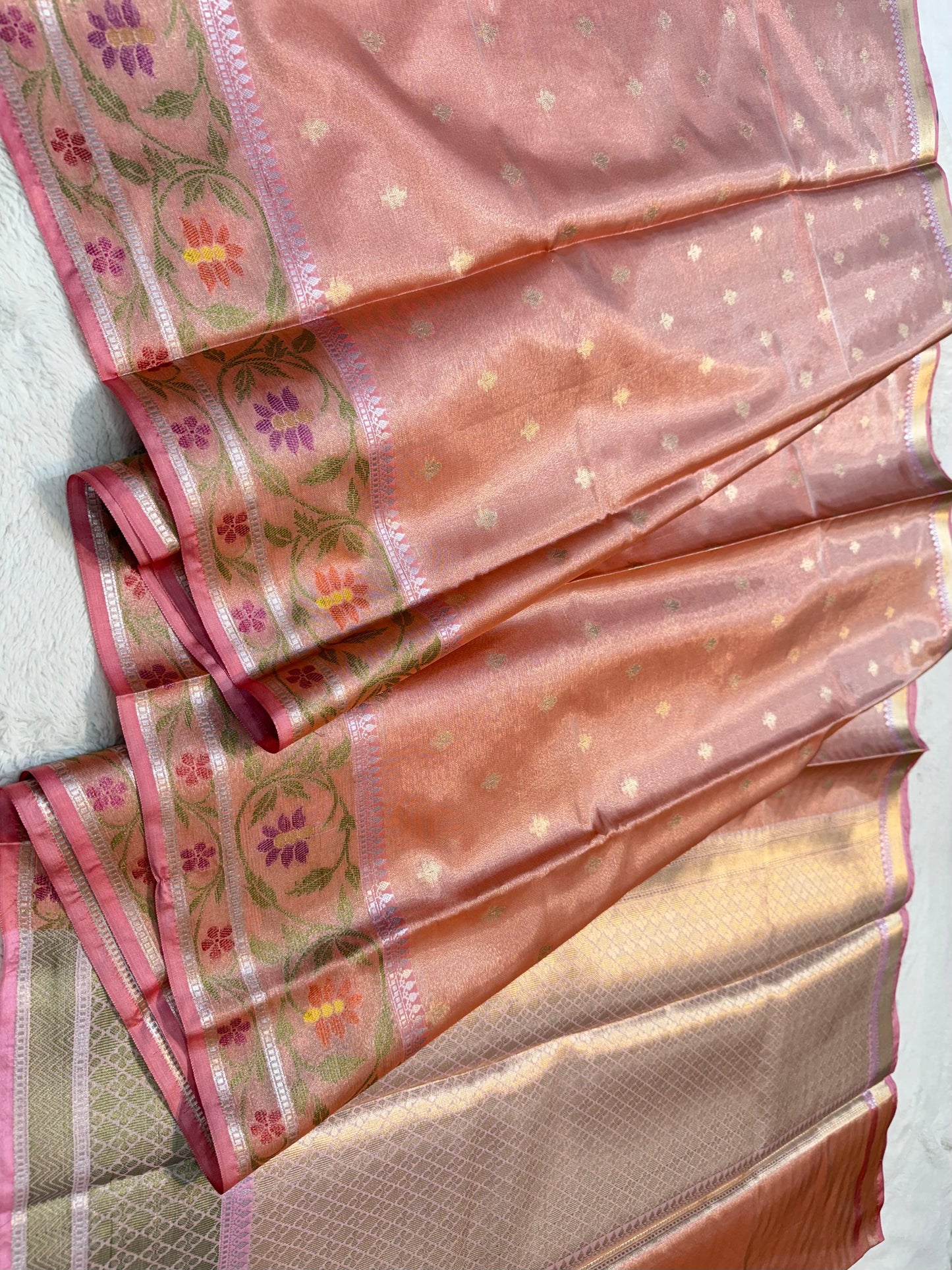 Tissue Paithani Border Premium Banarasi Saree