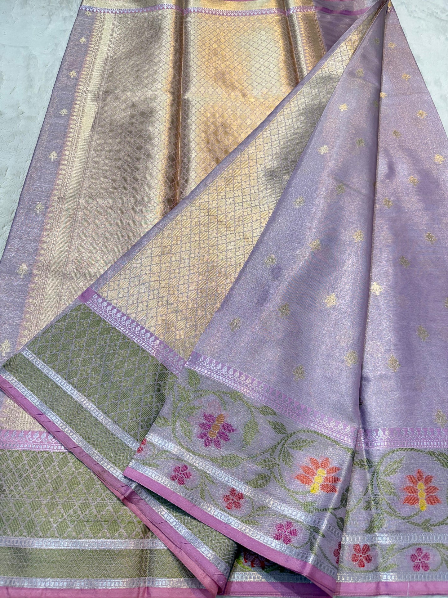 Tissue Paithani Border Premium Banarasi Saree
