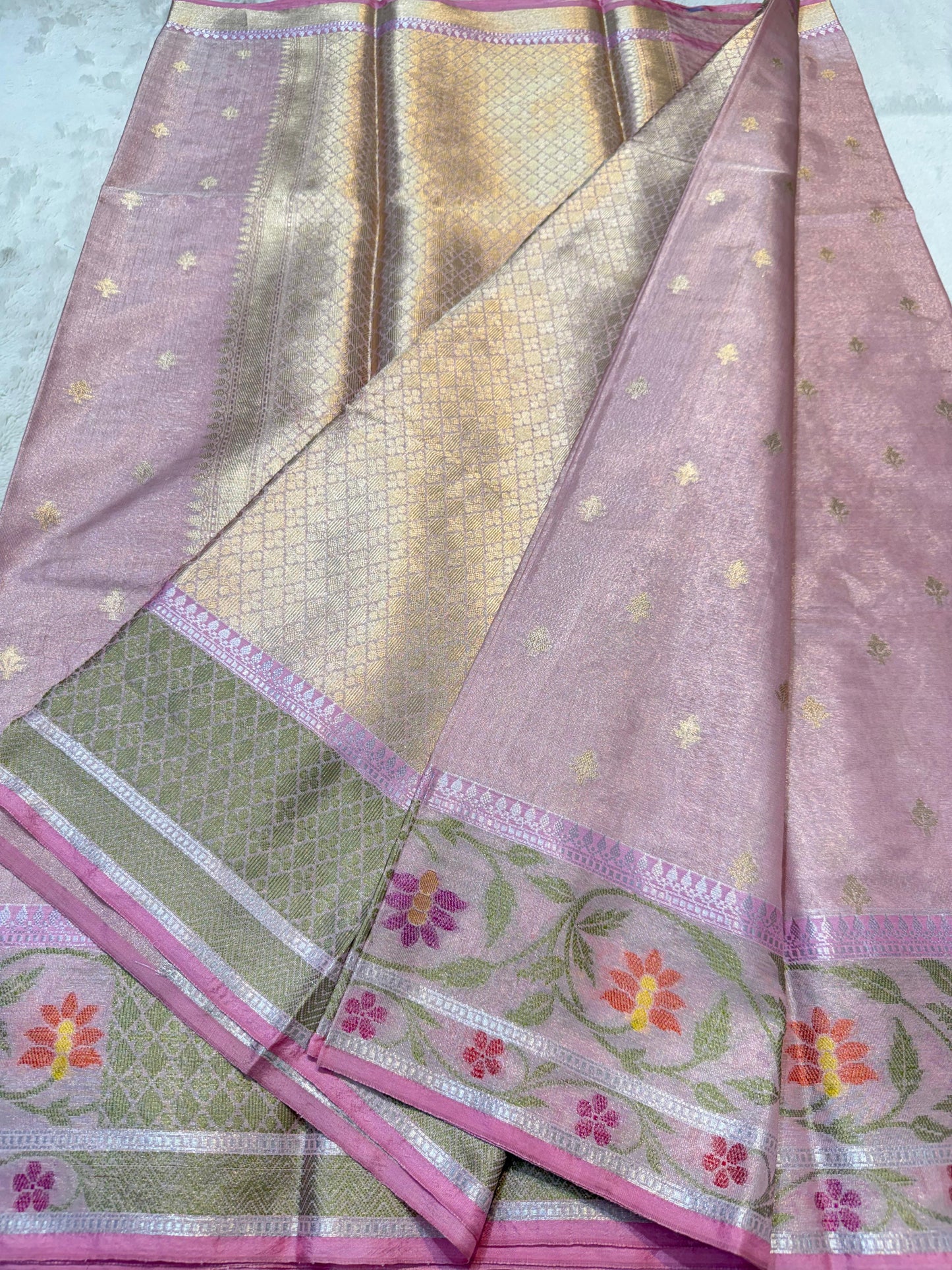 Tissue Paithani Border Premium Banarasi Saree