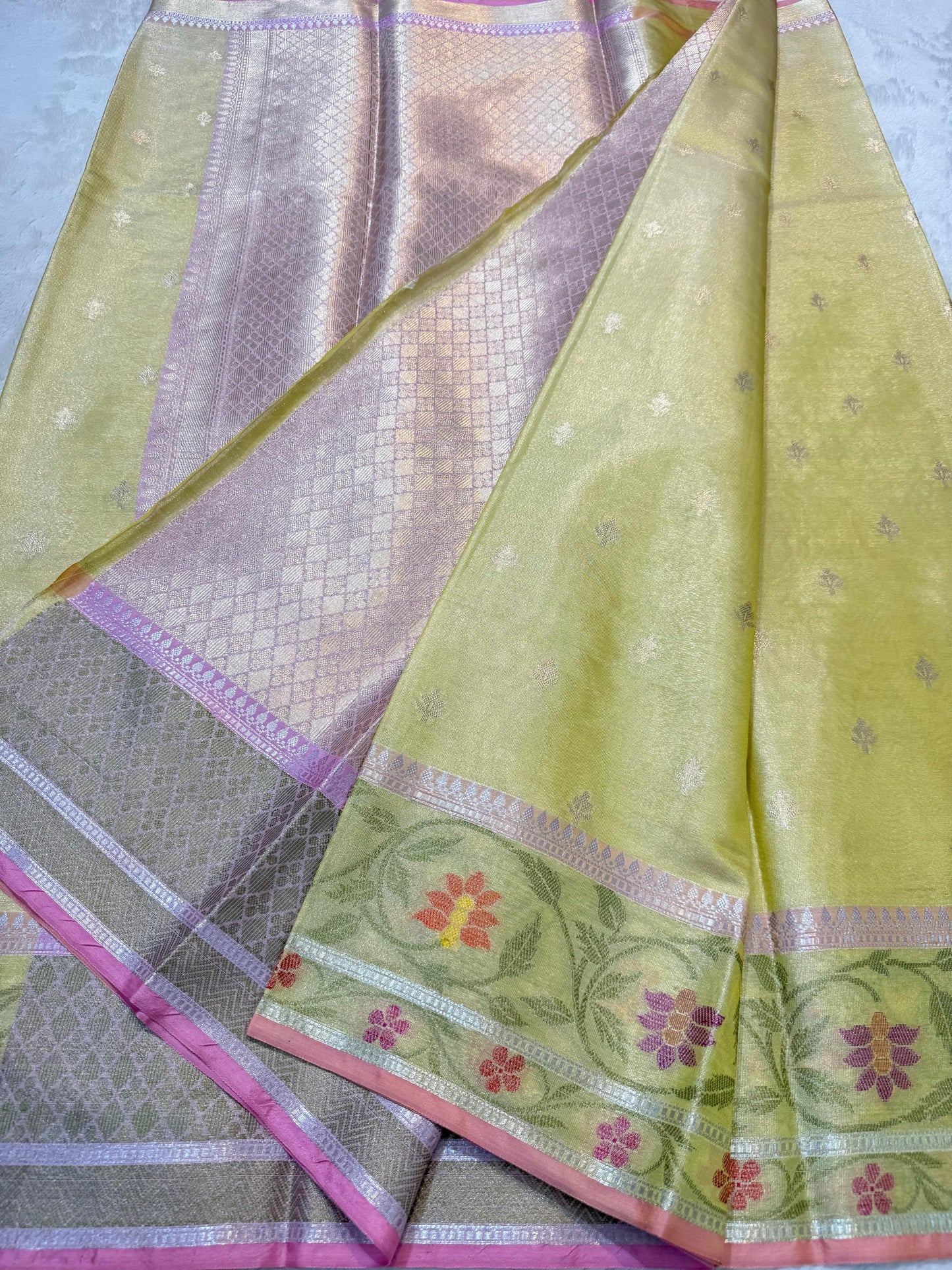 Tissue Paithani Border Premium Banarasi Saree