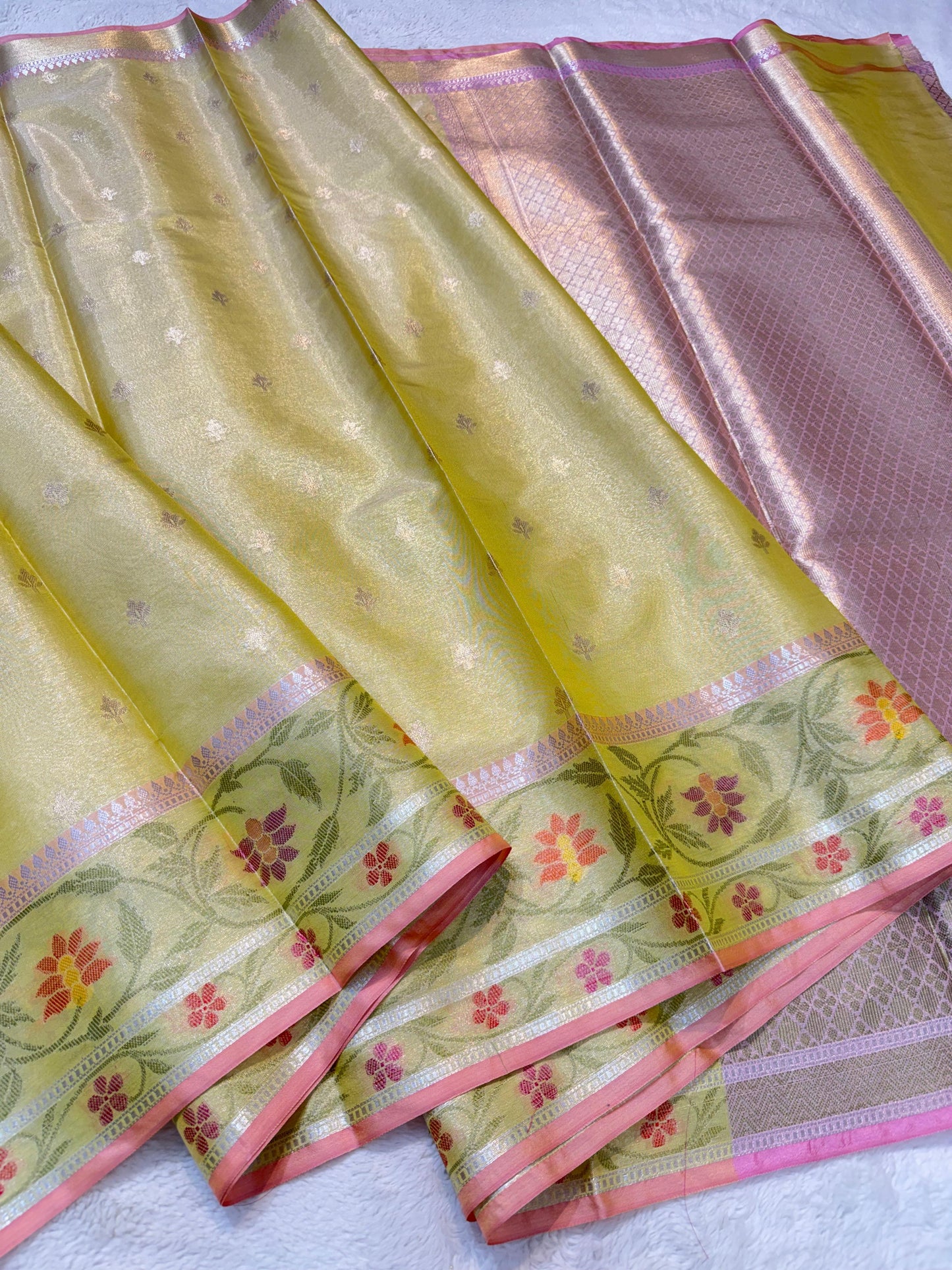 Tissue Paithani Border Premium Banarasi Saree