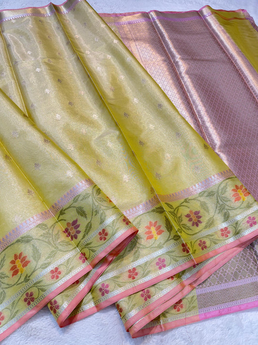 Tissue Paithani Border Premium Banarasi Saree