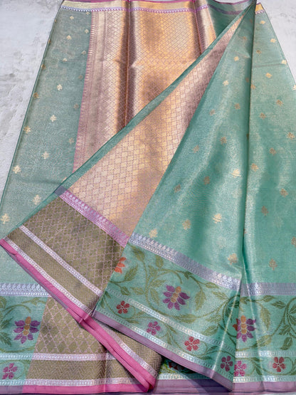 Tissue Paithani Border Premium Banarasi Saree