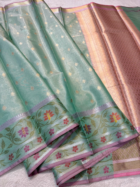 Tissue Paithani Border Premium Banarasi Saree