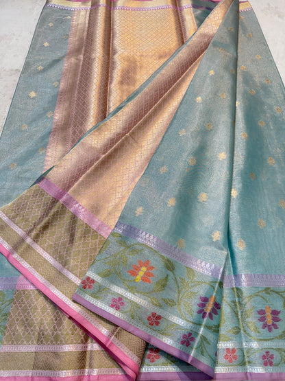 Tissue Paithani Border Premium Banarasi Saree