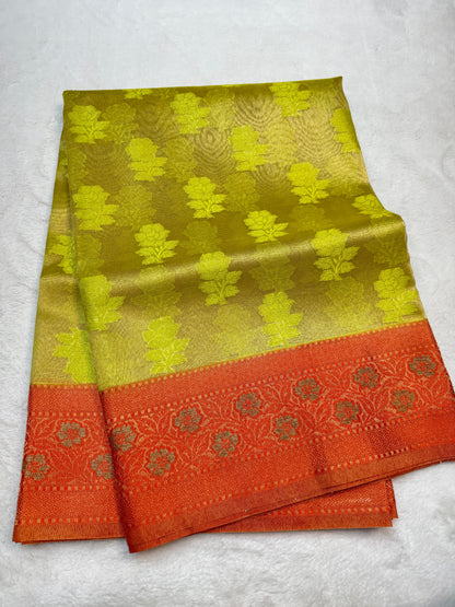 Soft Tissue Silk Premium Banarasi Saree