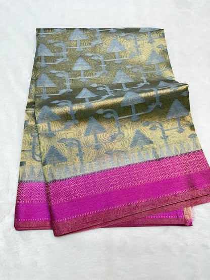 Soft Tissue Silk Premium Banarasi Saree