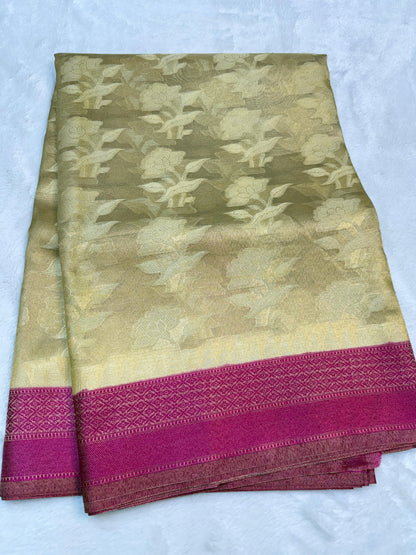 Soft Tissue Silk Premium Banarasi Saree