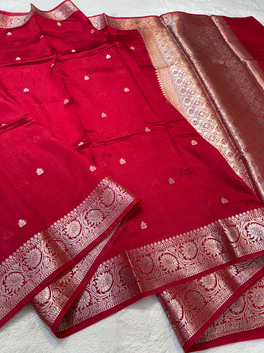 Maharani Raw Mango Premium Banarasi Saree