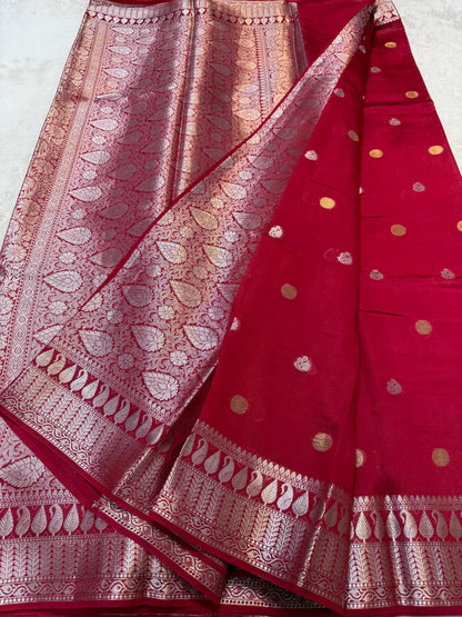 Maharani Raw Mango Premium Banarasi Saree