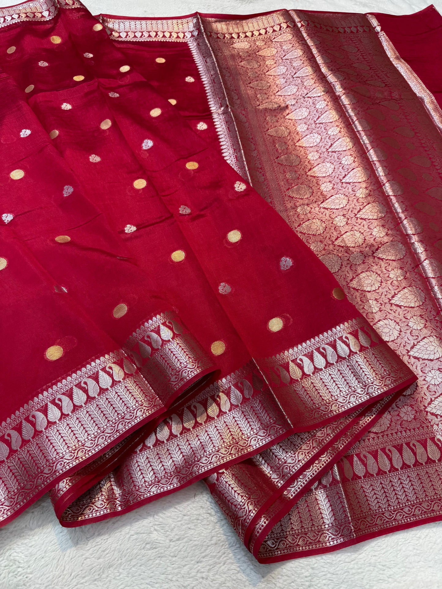 Maharani Raw Mango Premium Banarasi Saree