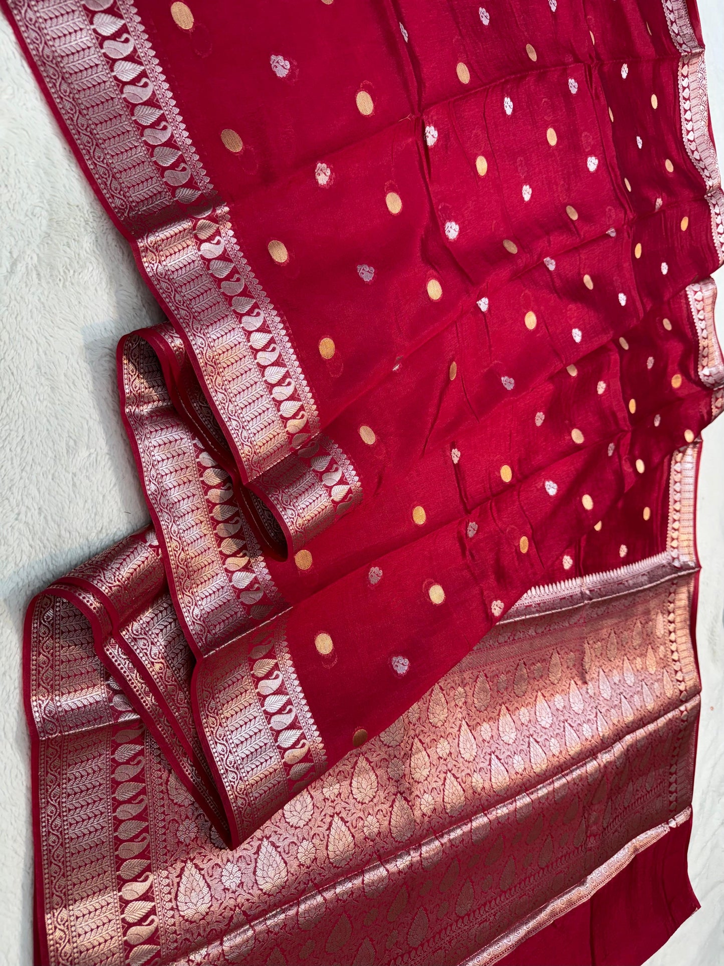 Maharani Raw Mango Premium Banarasi Saree