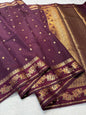 Magenta Raw Mango Premium Banarasi Saree