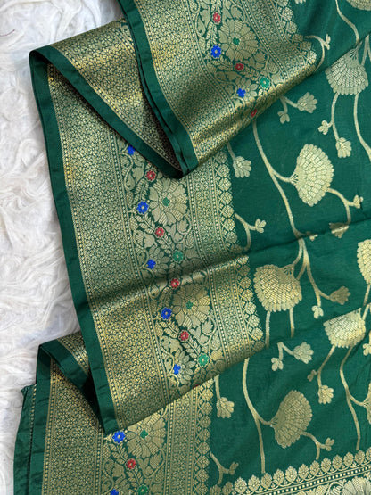 Dupion Silk Premium Banarasi Saree