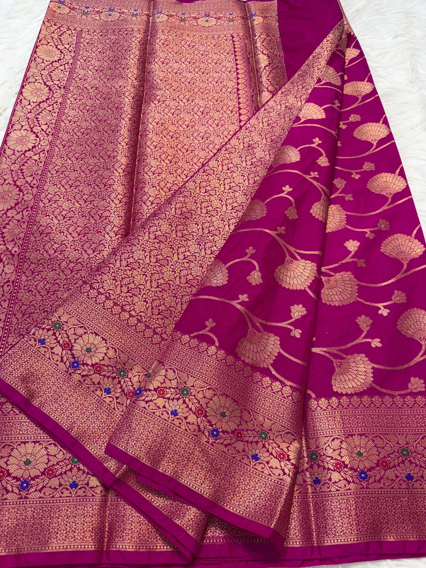 Dupion Silk Premium Banarasi Saree