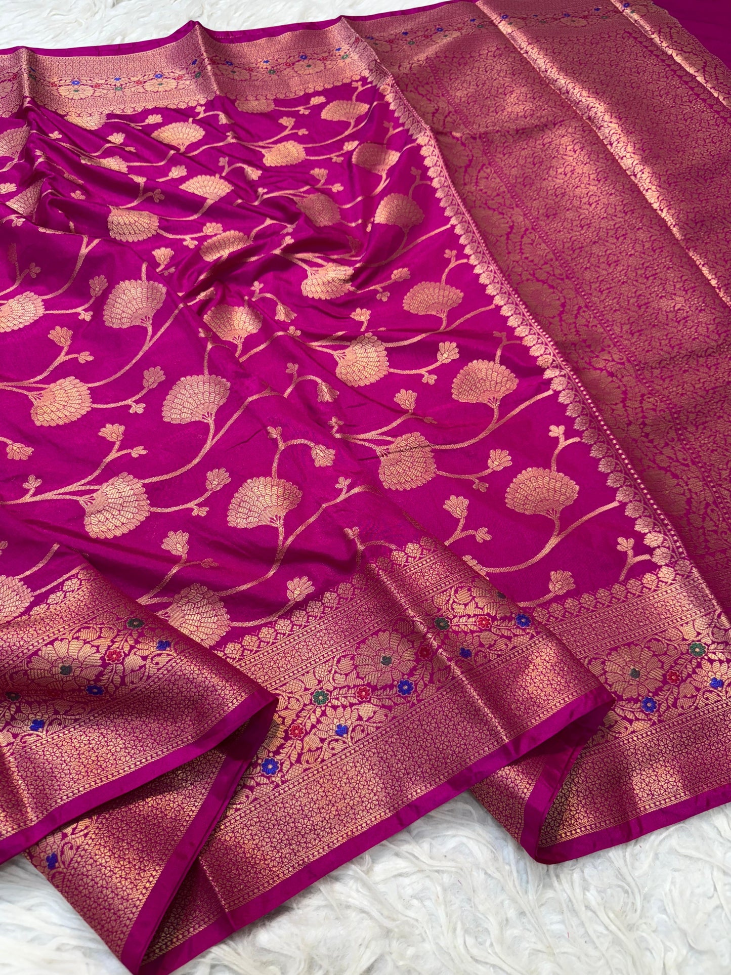 Dupion Silk Premium Banarasi Saree