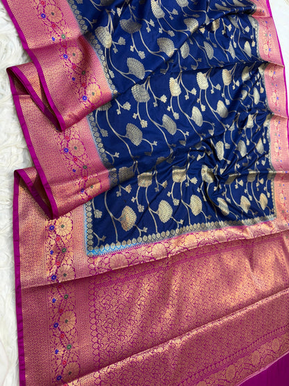 Dupion Silk Premium Banarasi Saree