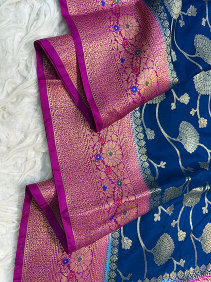 Dupion Silk Premium Banarasi Saree