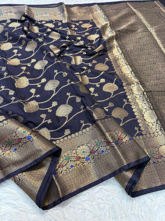 Dupion Silk Premium Banarasi Saree