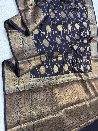 Dupion Silk Premium Banarasi Saree