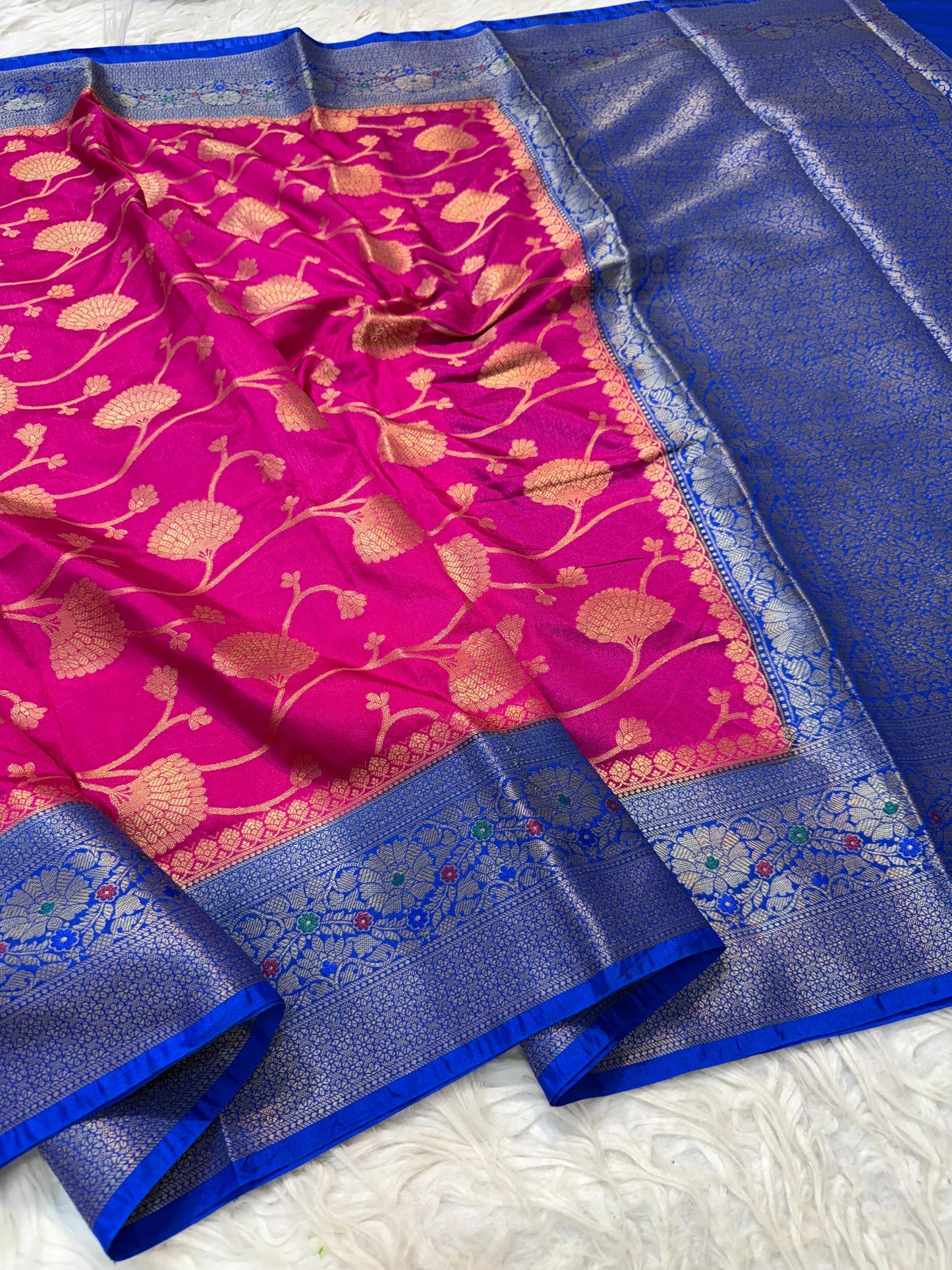 Dupion Silk Premium Banarasi Saree