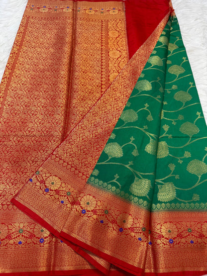 Dupion Silk Premium Banarasi Saree