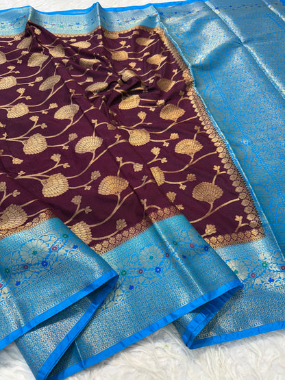 Dupion Silk Premium Banarasi Saree