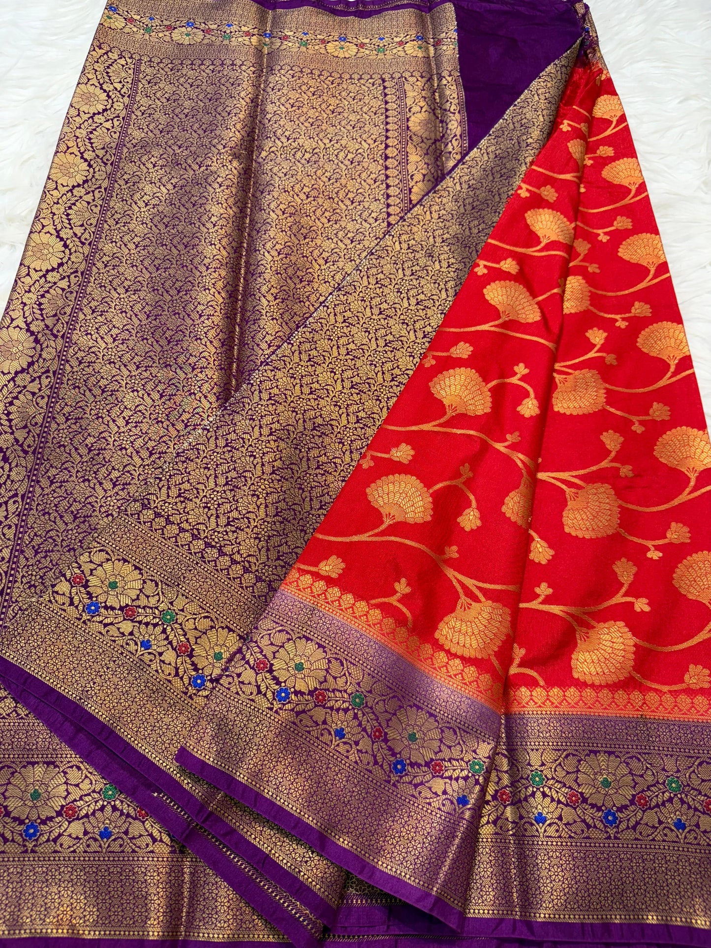 Dupion Silk Premium Banarasi Saree