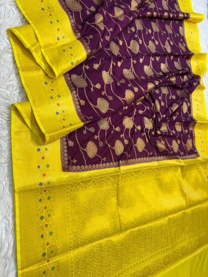 Dupion Silk Premium Banarasi Saree