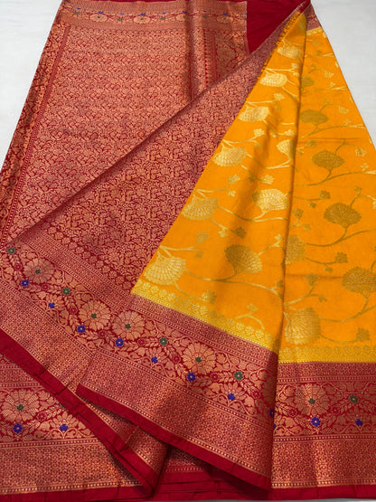 Dupion Silk Premium Banarasi Saree