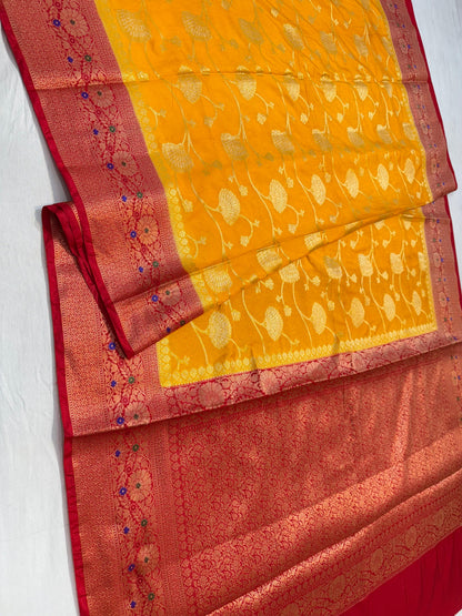 Dupion Silk Premium Banarasi Saree
