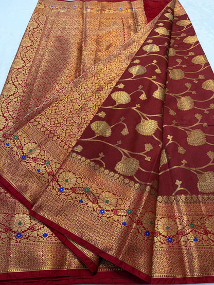 Dupion Silk Premium Banarasi Saree