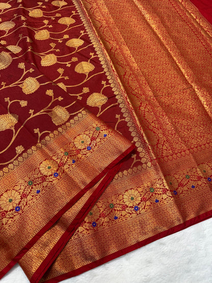 Dupion Silk Premium Banarasi Saree