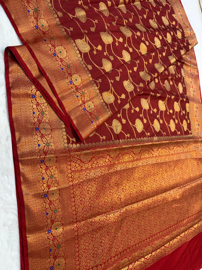 Dupion Silk Premium Banarasi Saree