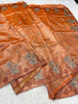 Tissue Designer Embroidery Premium Banarasi saree