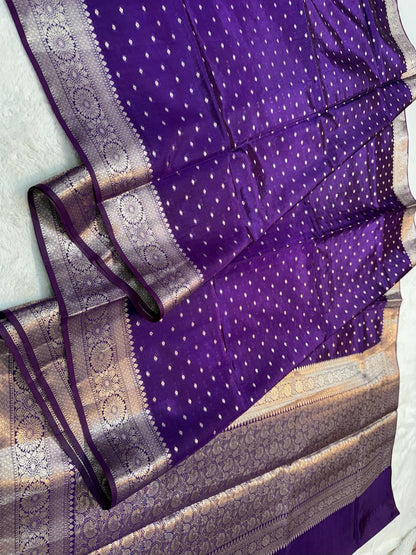 Blue Raw Mango Premium Banarasi Saree