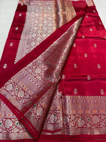 Maharani Shade Raw Mango Premium Banarasi Saree