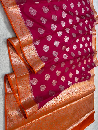 Maharani Semi Katan Premium Banarasi Saree