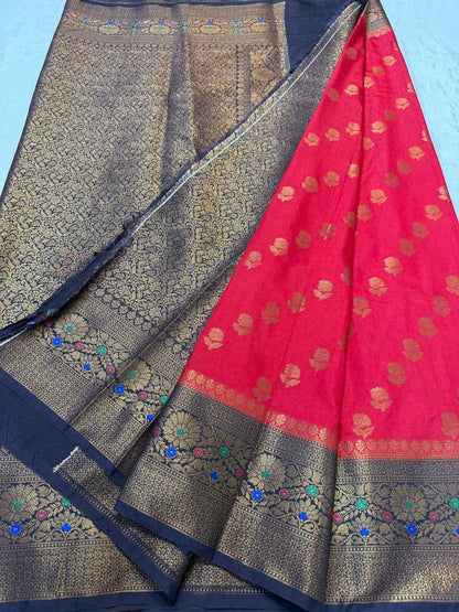 Dupion Silk Premium Banarasi Saree