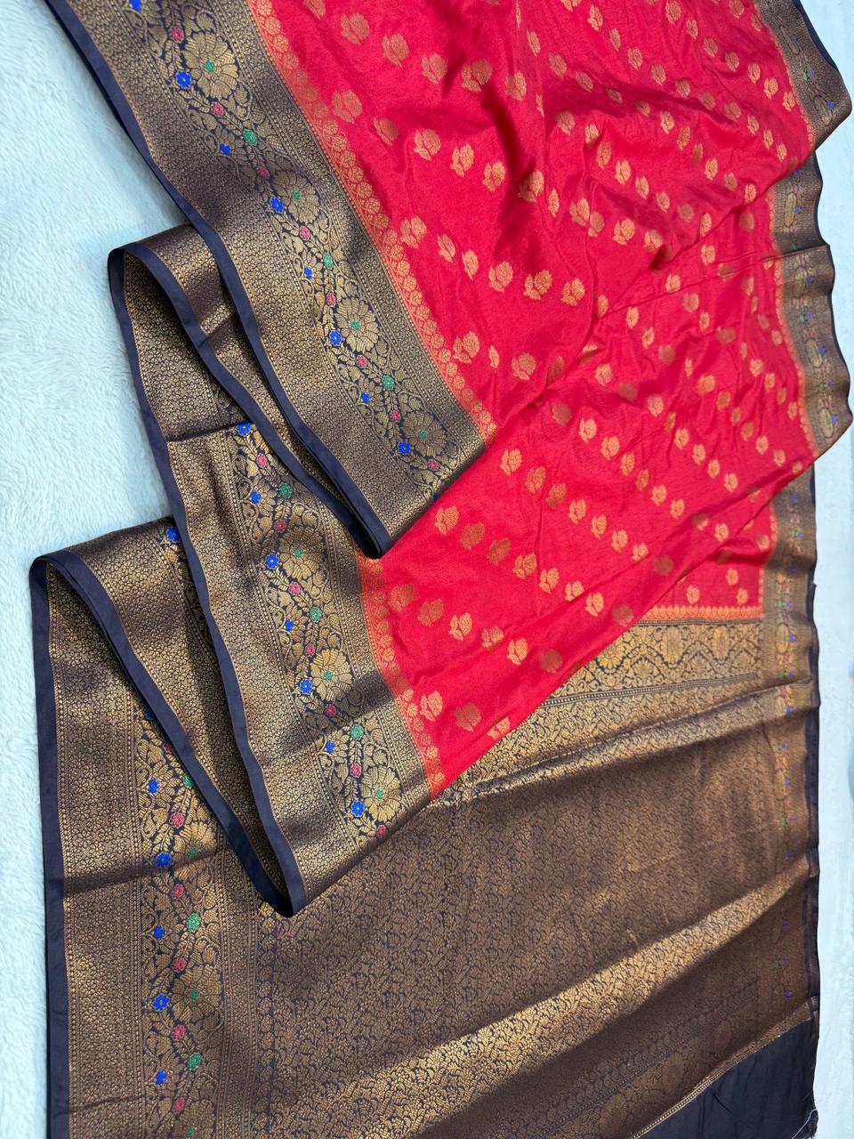 Dupion Silk Premium Banarasi Saree