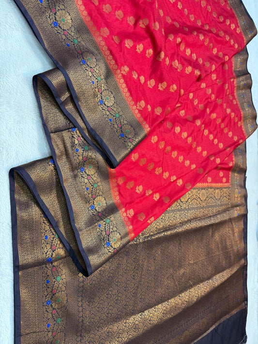 Dupion Silk Premium Banarasi Saree