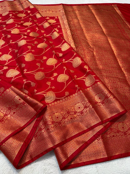 Dupion Silk Premium Banarasi Saree