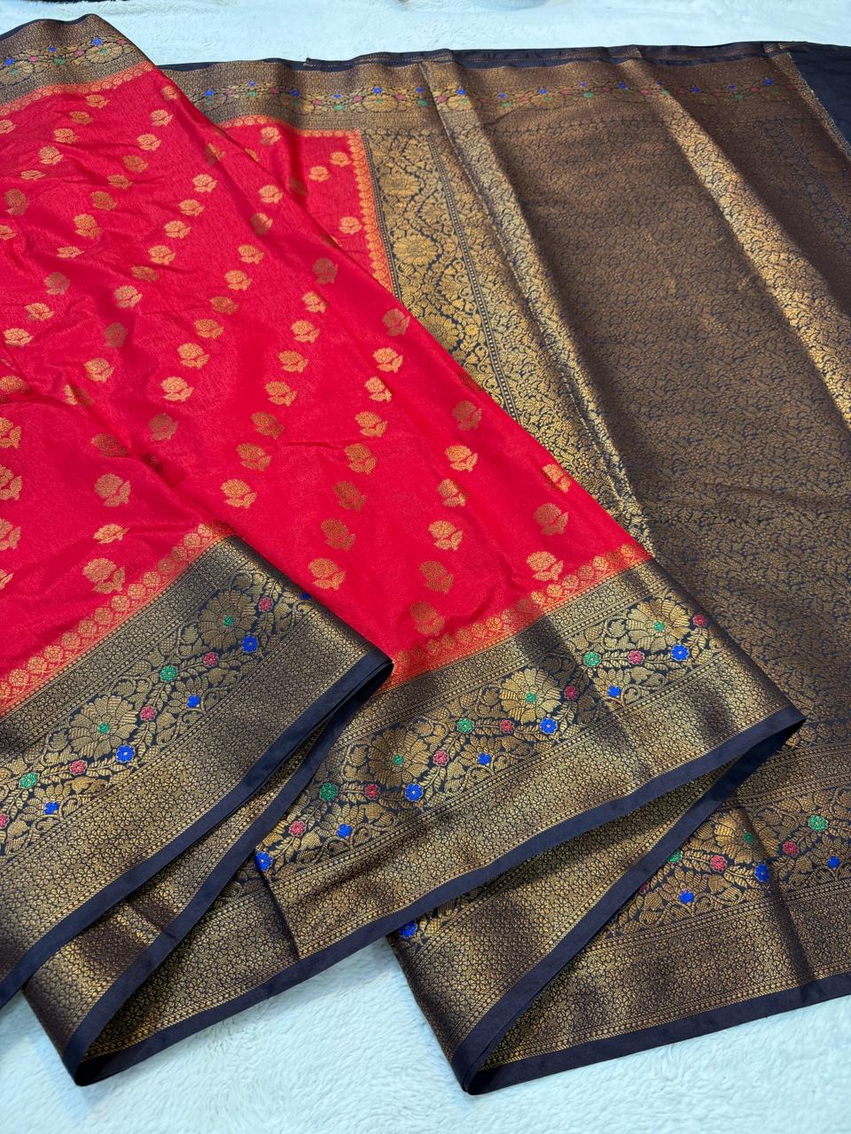 Dupion Silk Premium Banarasi Saree