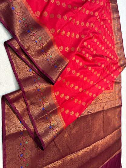 Dupion Silk Premium Banarasi Saree
